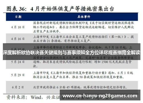 深度解析欧协联决赛关键规则与赛事须知全方位详尽观赛指南全解读