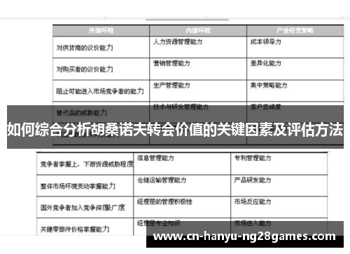 如何综合分析胡桑诺夫转会价值的关键因素及评估方法